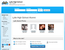 Tablet Screenshot of lytlehighschool.org